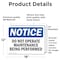 Signmission Do Not Operate Maintenance Being Performed, 18 in W x Rectangle, Vinyl Decal OS-2PACK-NS-D-1218-L-15467 - alternate 6